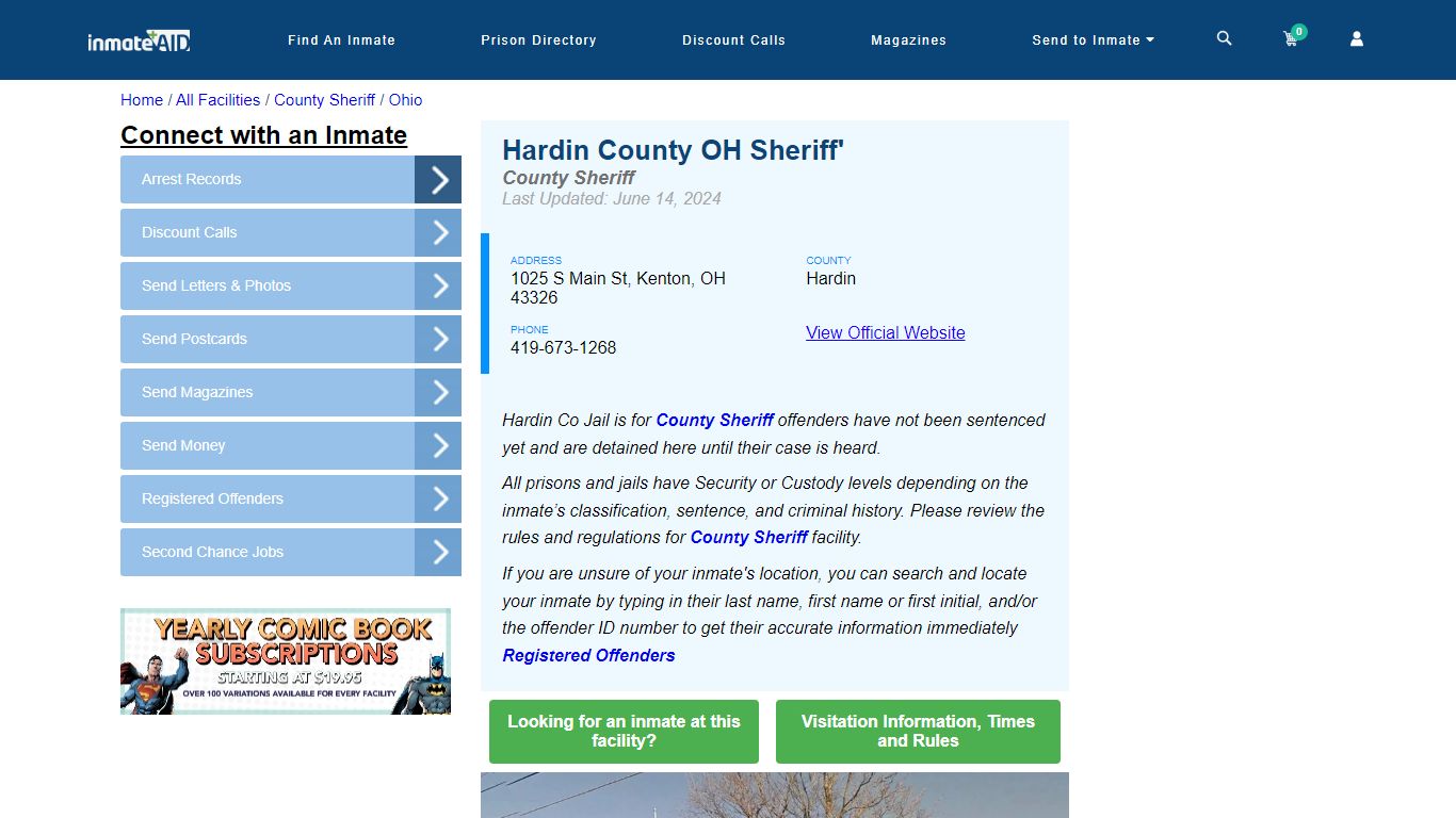 Hardin County OH Sheriff' & Arrest Search - InmateAid